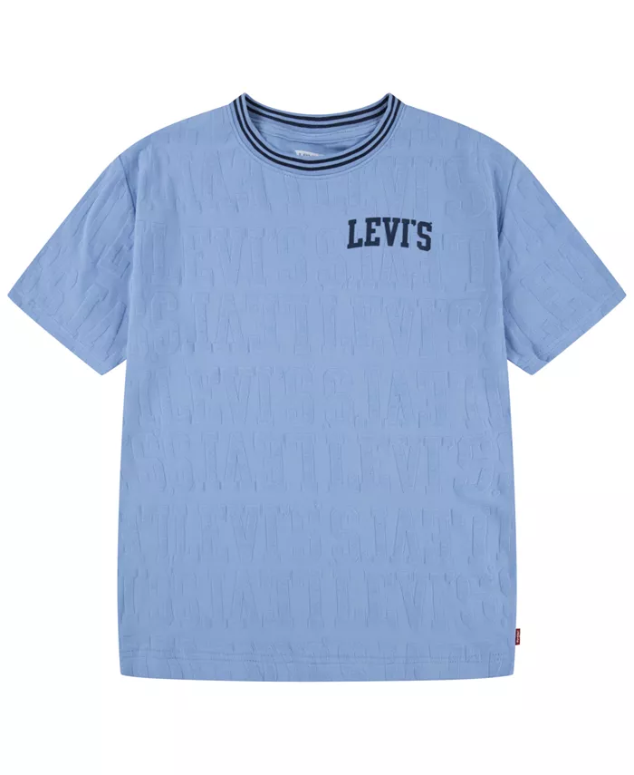 

Футболка Big Boys с жаккардовым принтом бренда Levi's, синий