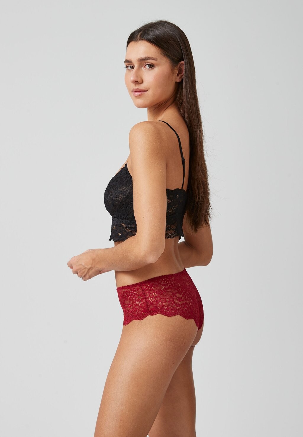 

Трусики 3 PACK FULL LACE SNOCKS, темно-красный