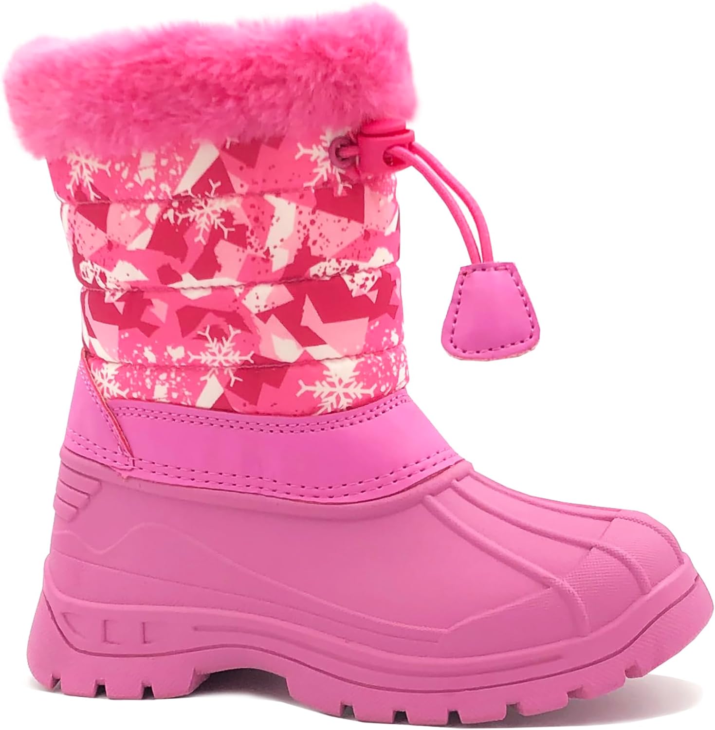 

Зимние ботинки REDVOLUTION для девочек и мальчиков, универсальные, водонепроницаемые, с противоскользящей подошвой (для малышей, детей младшего и старшего возраста), розовый