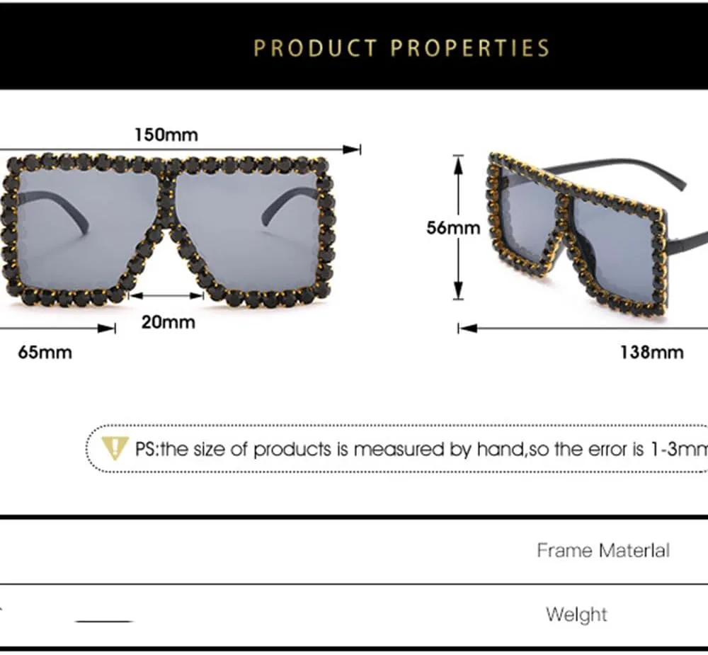 

Винтажные солнцезащитные очки с бриллиантами для женщин, мужские солнцезащитные очки большого размера, модные женские очки черного цвета TKKTLLT, C2 Blue-blue