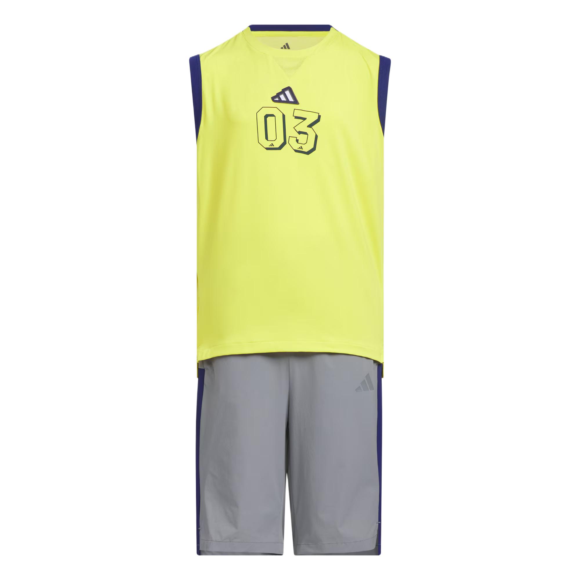 

Повседневная спортивная одежда Pure Sulfur Light Gray для детей 3-7 лет Adidas, светло-серый