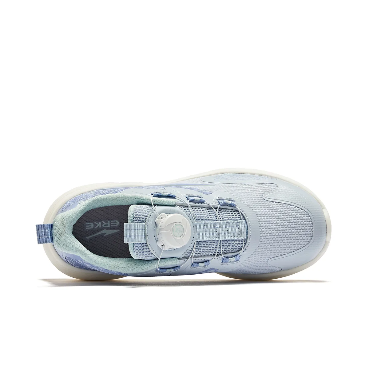 ERKE KIDS Детские кроссовки для бела low top бело-голубые — фото 4