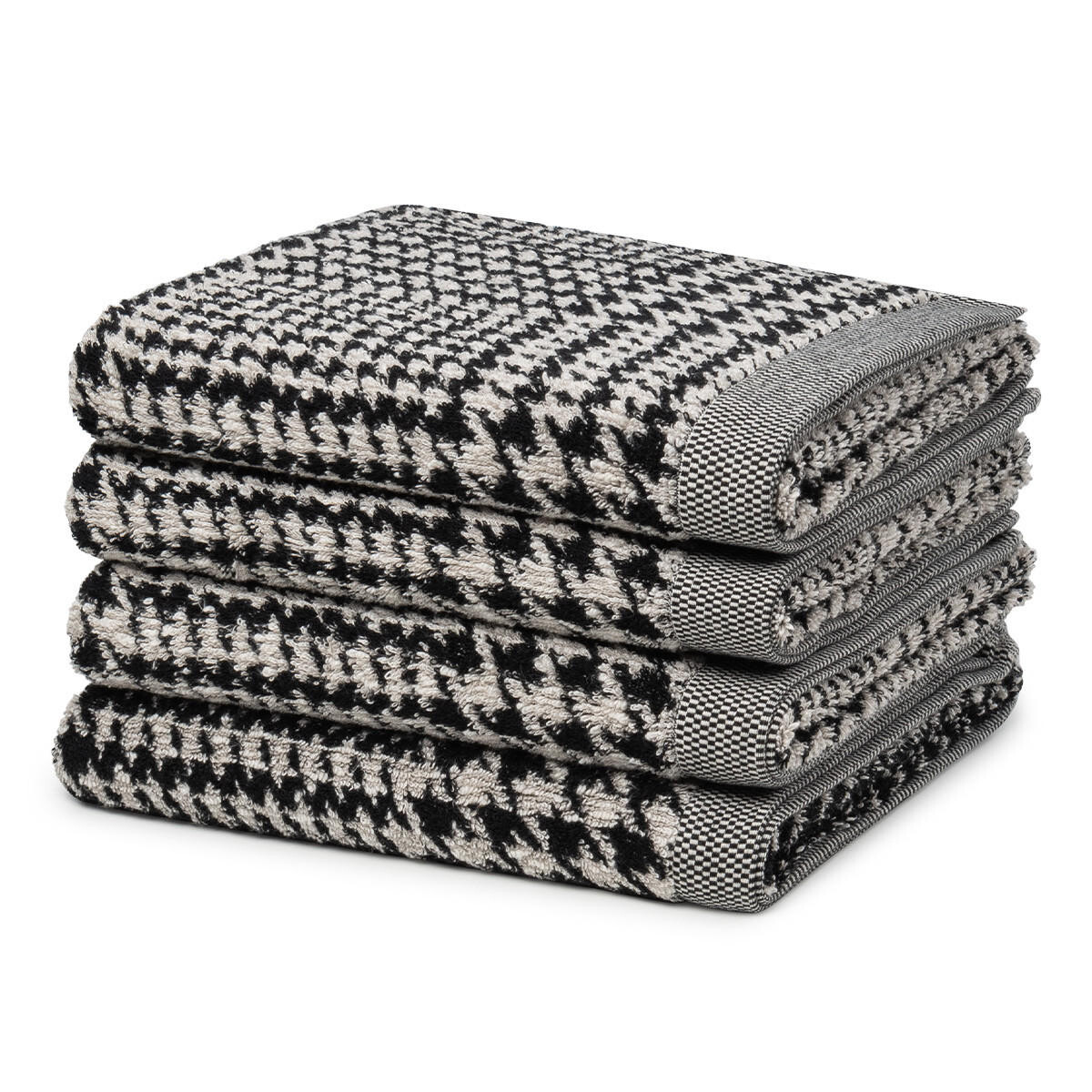 

Towel brooklyn glencheck набор из 4 шт Möve, черный