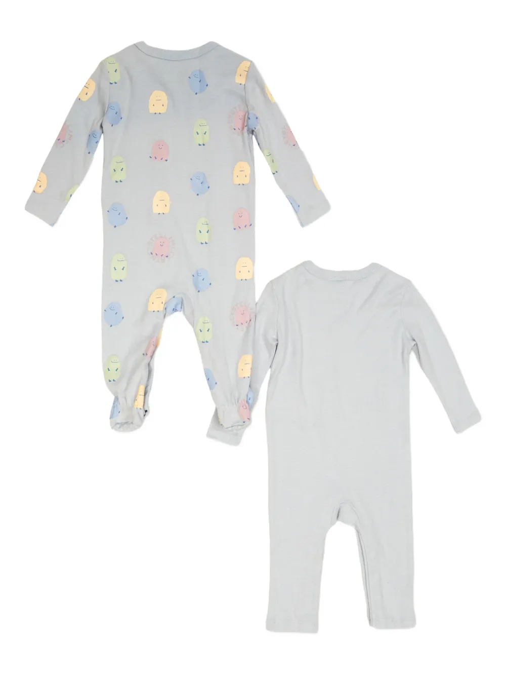 Пижамы с принтом монстров (набор из двух) Stella Mccartney Kids, серый — фото 2