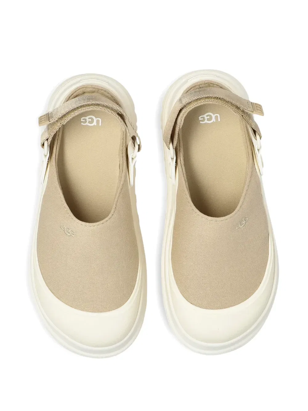 Клоги с ремешками Ugg Kids, бежевый — фото 4