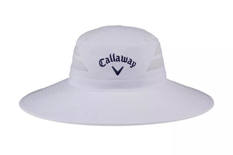 

Мужская солнцезащитная шляпа для гольфа Callaway, белый/темно-синий