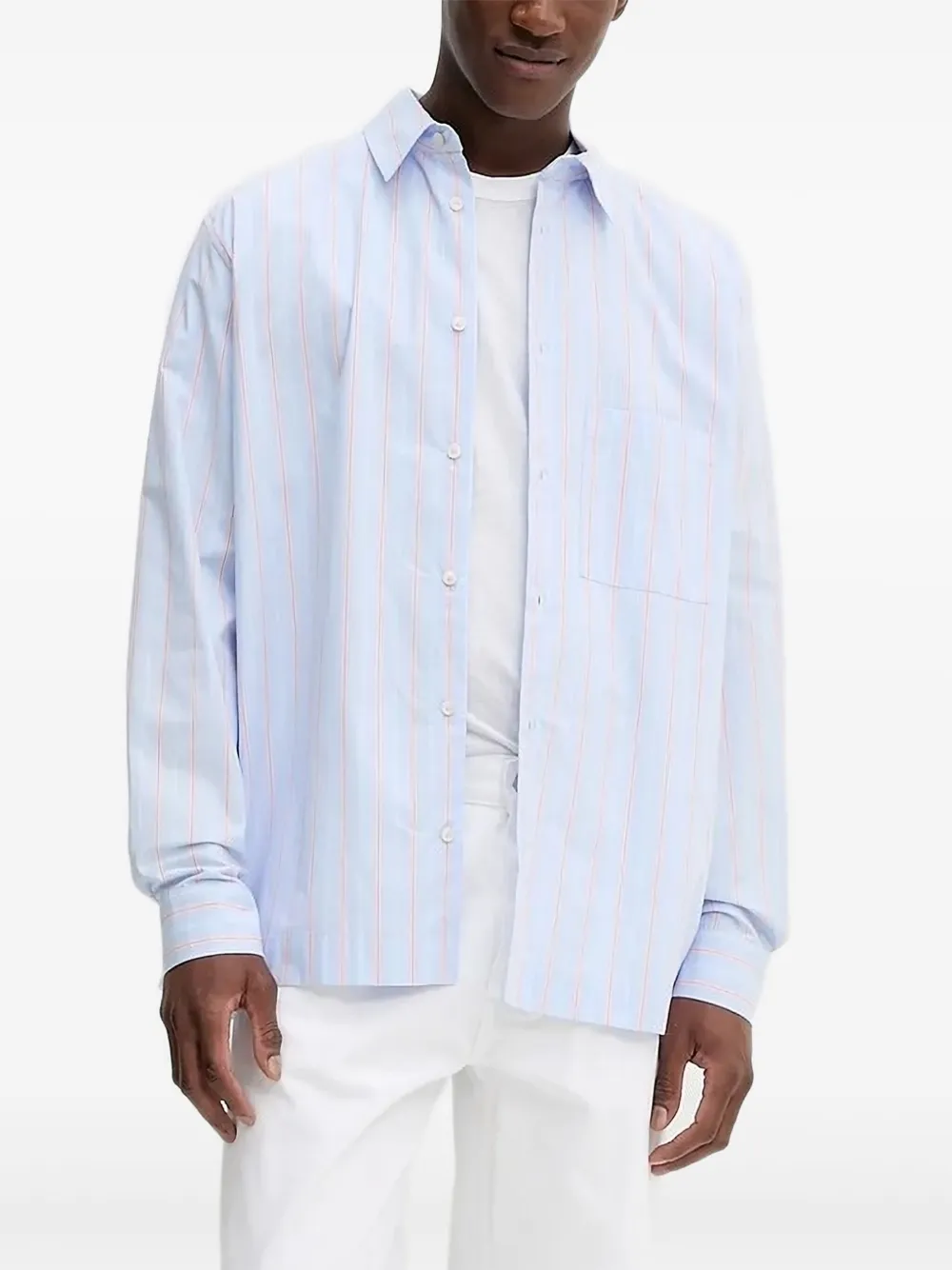 

Рубашка в полоску Won Hundred, синий