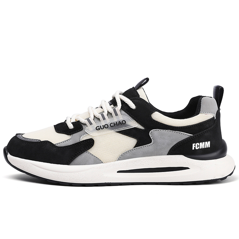 

Противоскользящие, износостойкие, дышащие, легкие, низкие, повседневные мужские туфли FCMM, Beige Black