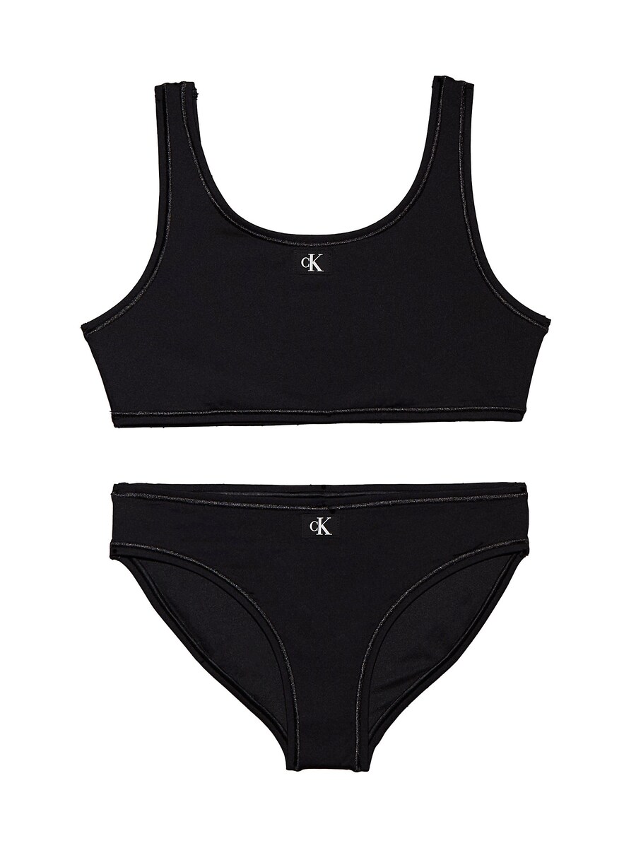 

Бикини без косточек Calvin Klein Swimwear, черный