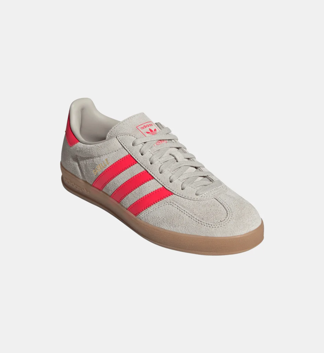 Кожаные низкие кроссовки Gazelle Indoor Adidas Originals, бежевый — фото 2