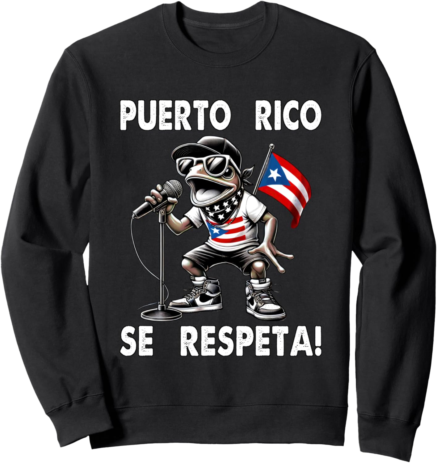 

Пуэрто-Рико SE Леспета Коки Боличуа Флаг Протест Толстовка Puerto Rico Se Respeta Collection, More Here, черный