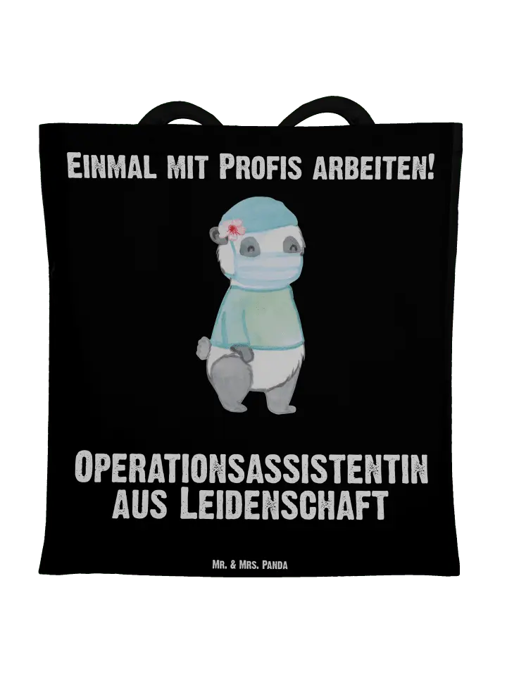 

Сумка для переноски Mr & Mrs Panda Operationsassistentin Leidenschaft, черный