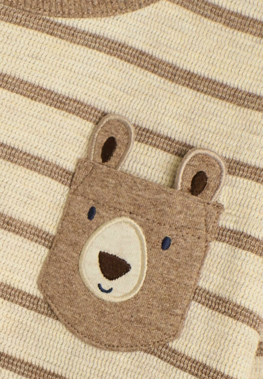 

Вязаный свитер BEAR APPLIQUE POCKET, REGULAR FIT JoJo Maman Bébé, бежевый