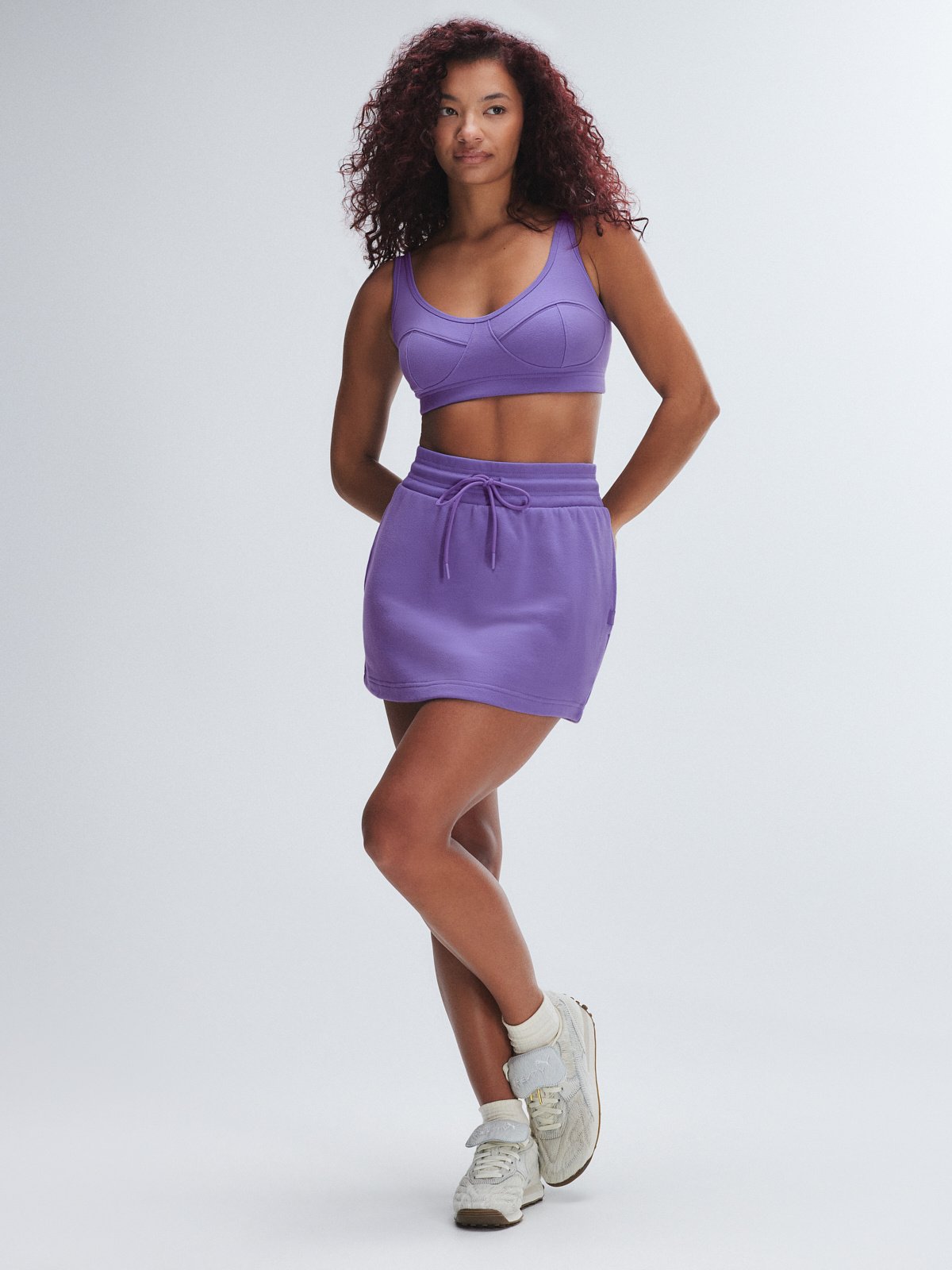 

Юбка мини Savage X Fenty Weekender Terry, цвет Wisteria Purple