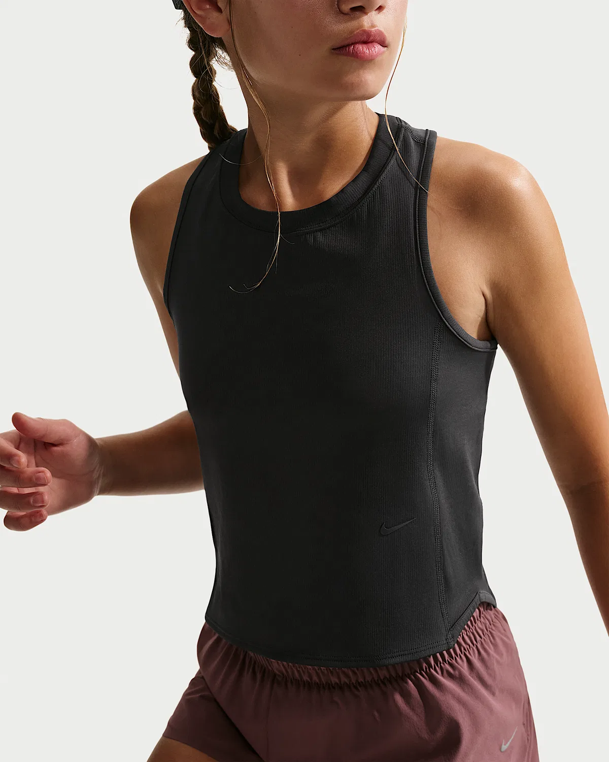 Детский топ Nike MAVN Dri-FIT Knit Tank, Black/Black/Black — фото 3