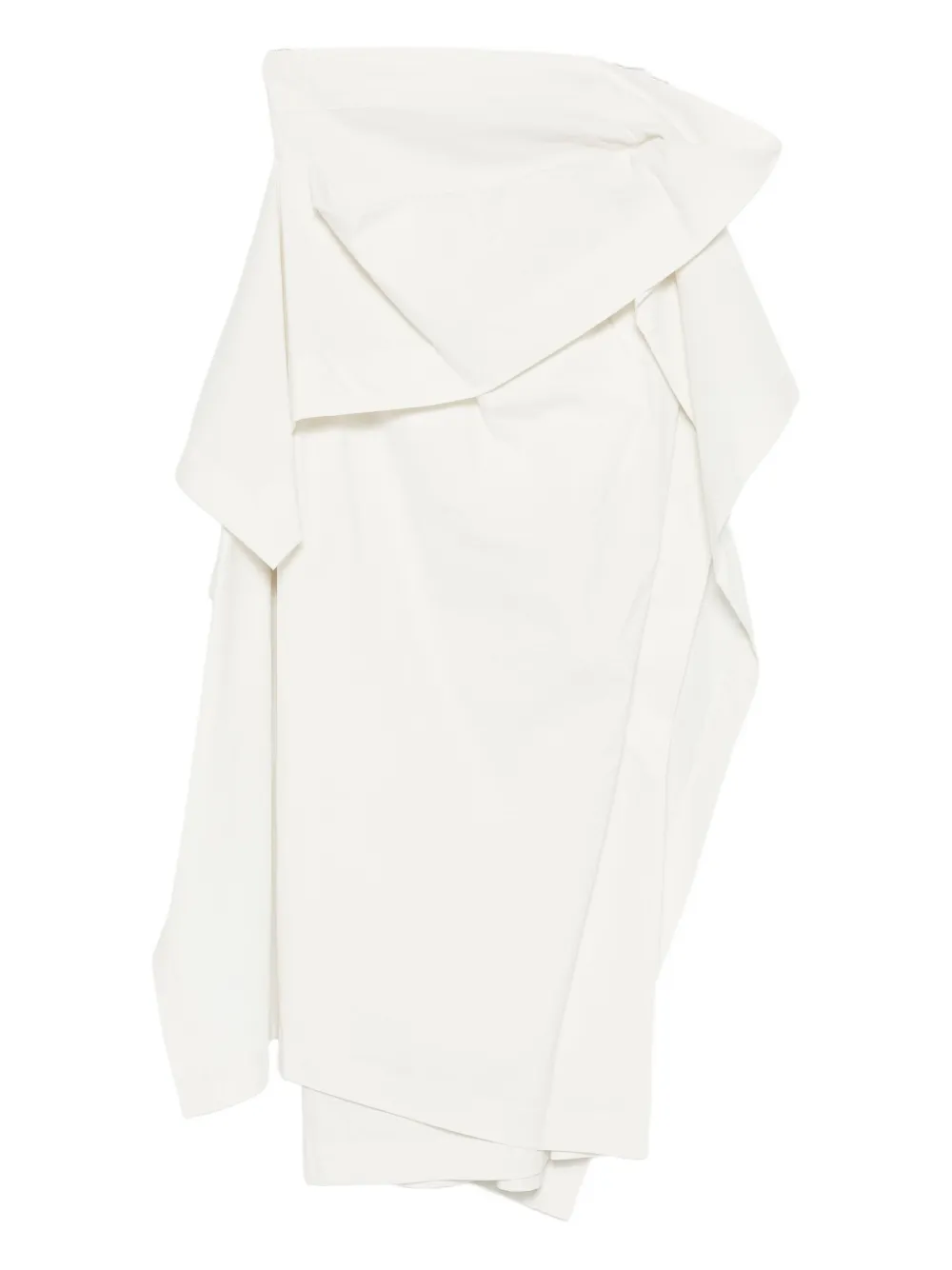 

Асимметричная макси-юбка Issey Miyake, белый