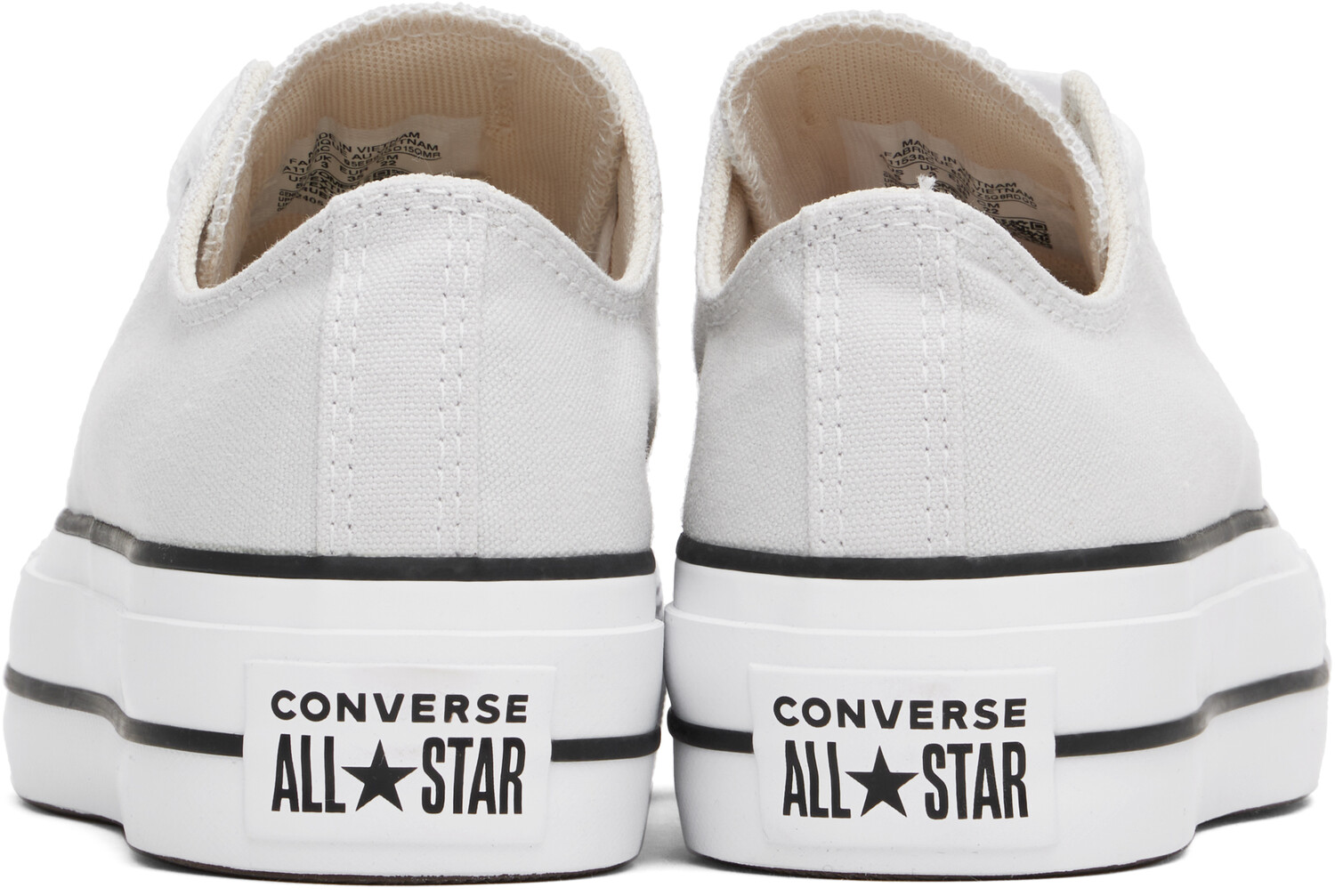 Серые кроссовки Chuck Taylor All Star Lift Platform Low Top Converse — фото 2