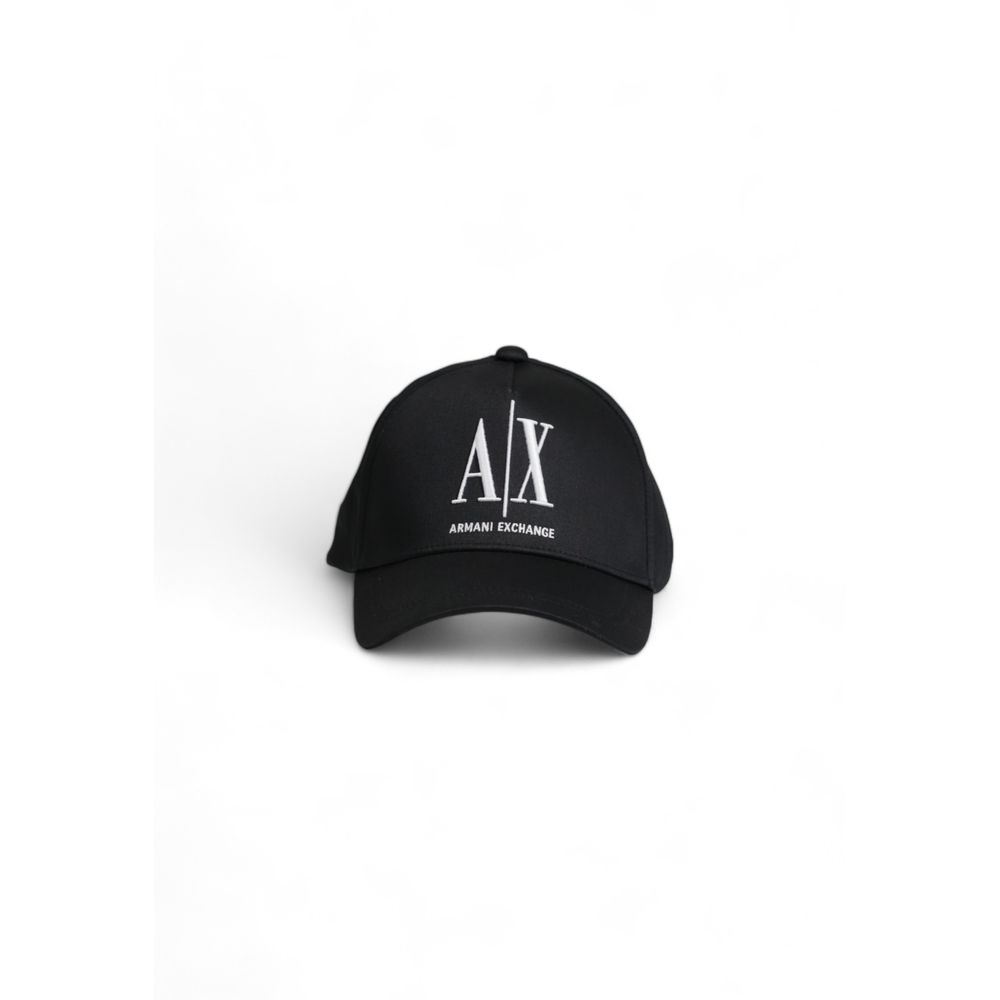 

Черные хлопковые шапка и кепка Armani Exchange