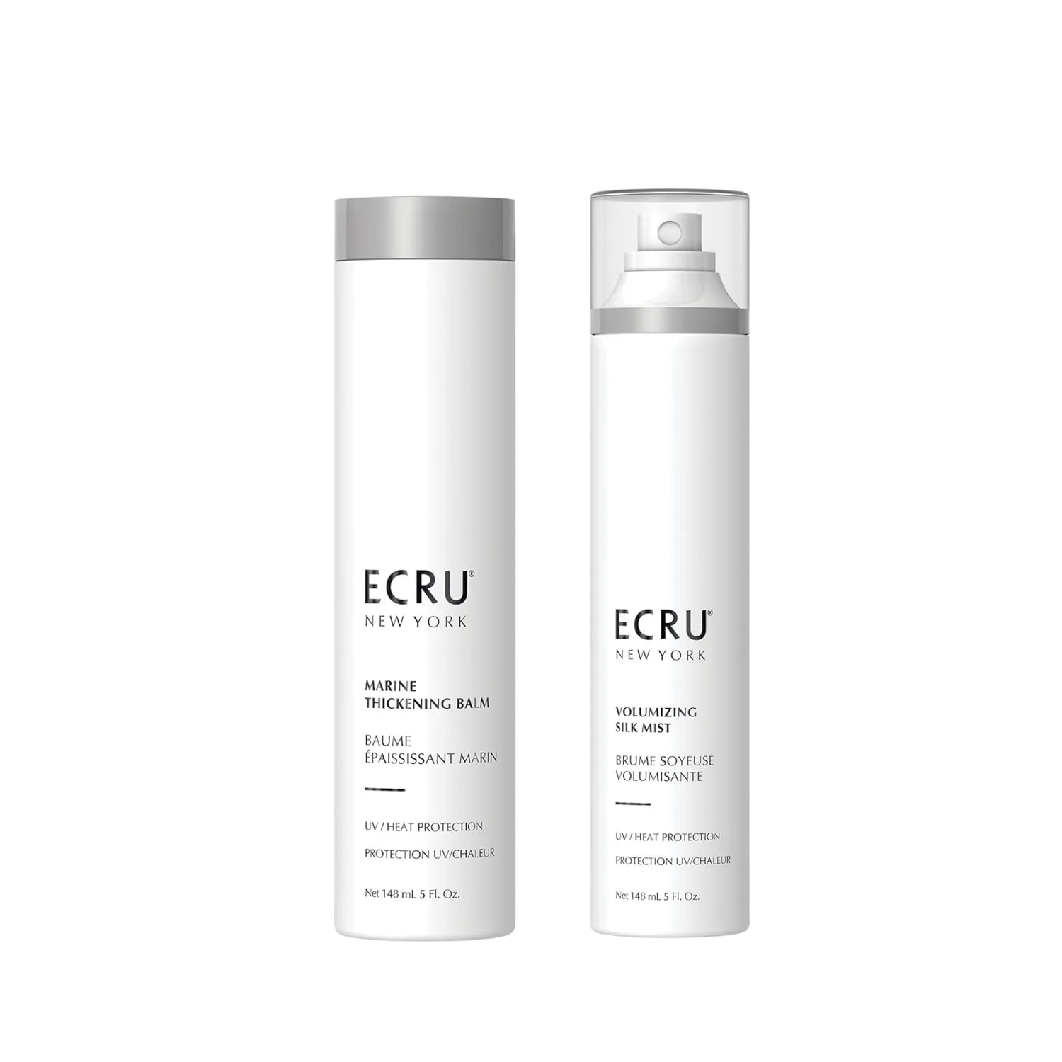 Набор ECRU Marine Thickening Balm + Volumizing Silk Mist, по 1 флакону каждого средства.