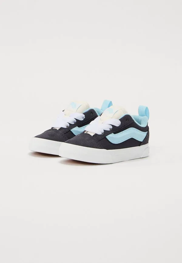 Детские туфли knu skool на эластичных шнурках, унисекс Vans, Retro Grey/Blue — фото 2