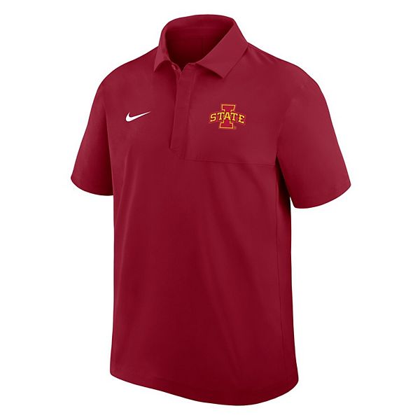 Мужская поло cardinal iowa state cyclones woven Nike — фото 3