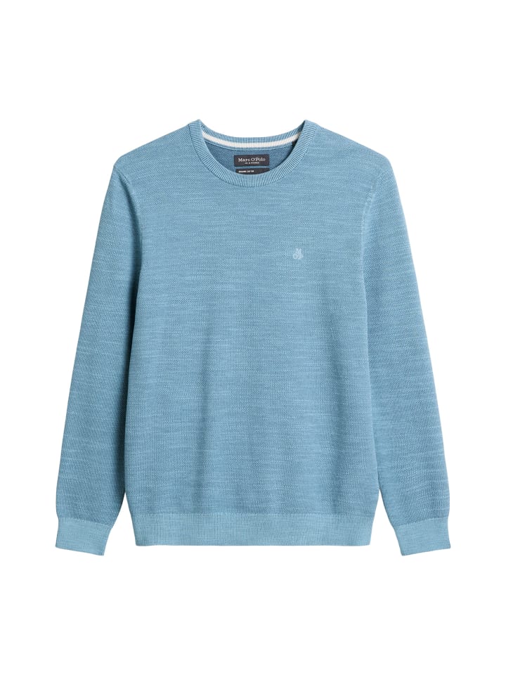 

Marc O'Polo Обычный свитер средне-синего меланжевого цвета