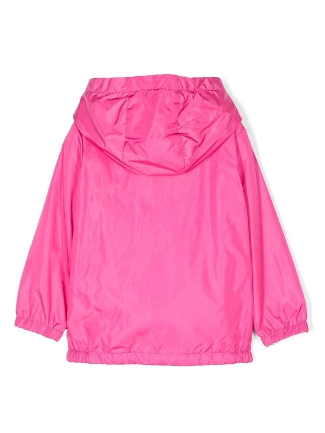 Moncler Enfant куртка с капюшоном и логотипом, розовый — фото 2