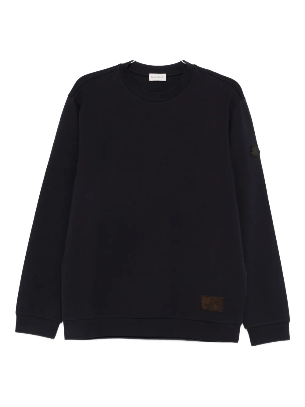 

Свитшот с нашивкой-логотипом Moncler, синий