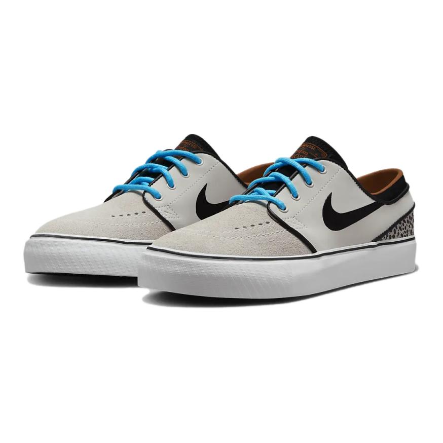 Детские скейтерские кроссовки Nike SB Slip Resistant Abrasion Resistant низкие Phantom Gray White/Black/Monarch/Black — фото 3