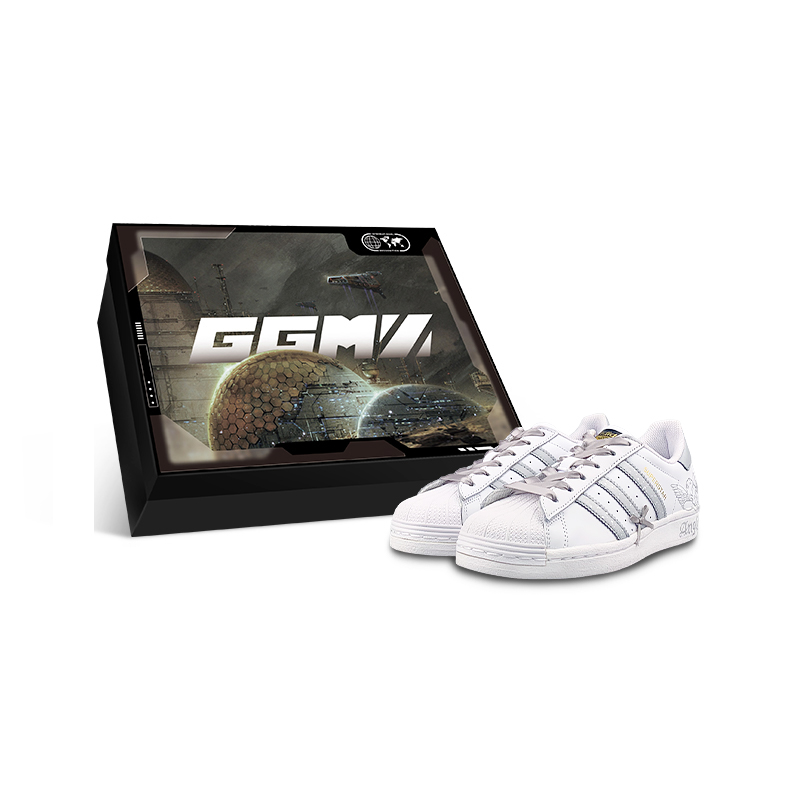 

Adidas Originals SUPERSTAR Silver Wing Angel износостойкие низкие детские кроссовки для скейтбординга для подростков