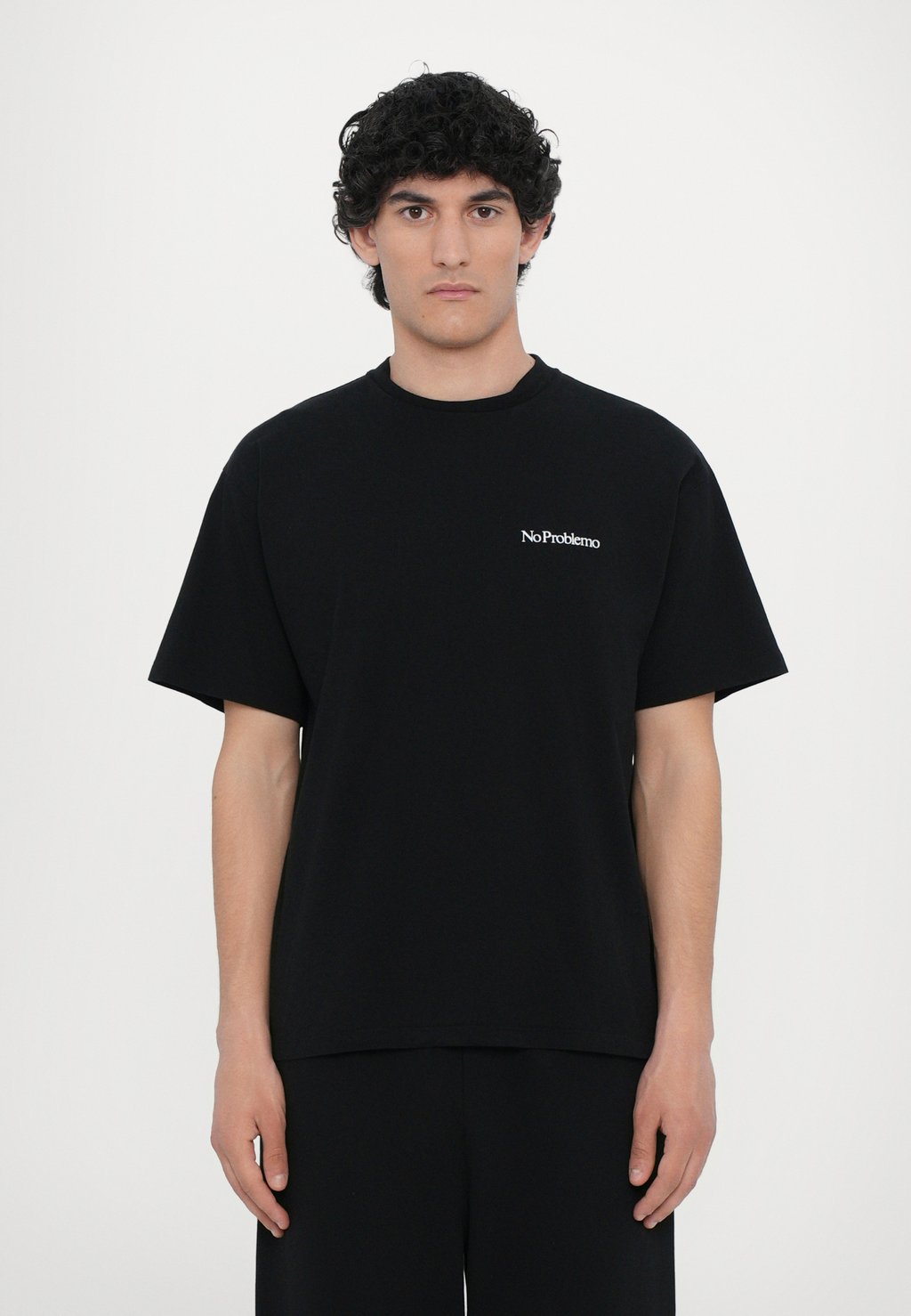 

Футболка с принтом MINI TEE No Problemo, черный