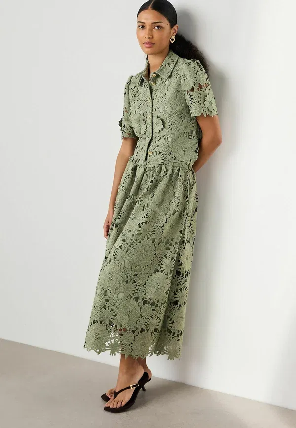 Блуза Next, модель Button down, цвет шалфейно-зеленый — фото 2
