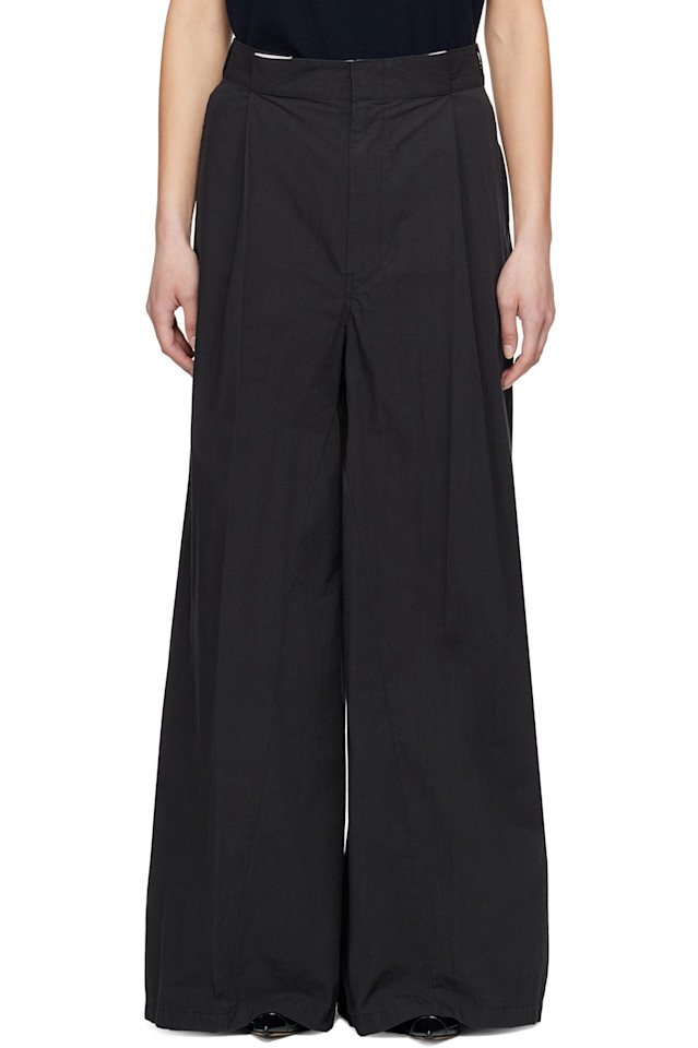 

Брюки со складками Maison Margiela, черный