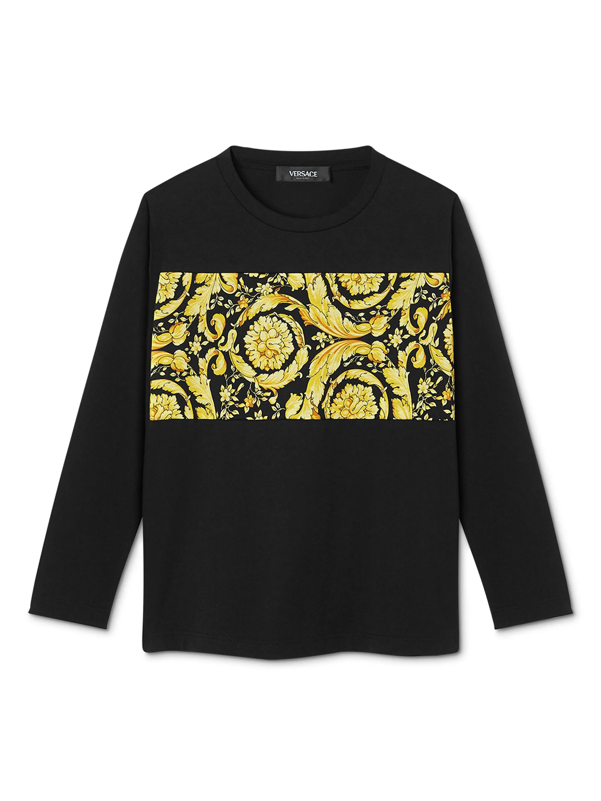 

Толстовка с принтом Barocco Versace Kids, черный