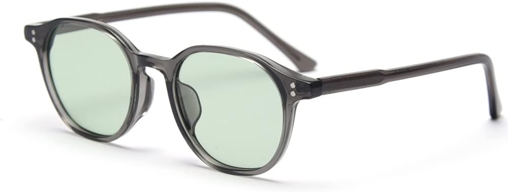 

Маленькие круглые солнцезащитные очки для женщин, поляризованные солнцезащитные очки TR90, мужские солнцезащитные очки с леопардовым принтом в винтажном стиле, очки для инфлюенсеров и лидеров мнений kachawoo, Grey With Green