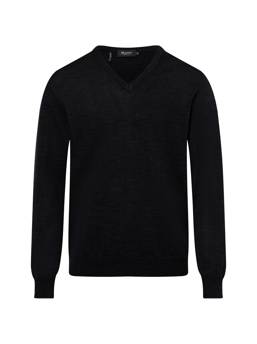 

Свитер с v-образным вырезом MAERZ Muenchen Sweater, черный