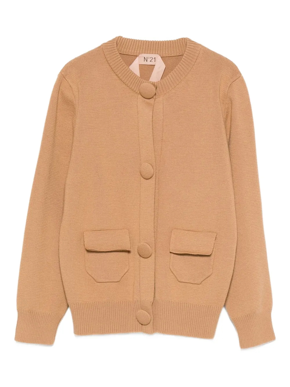 

Кардиган с карманом на пуговицах Nº21, коричневый