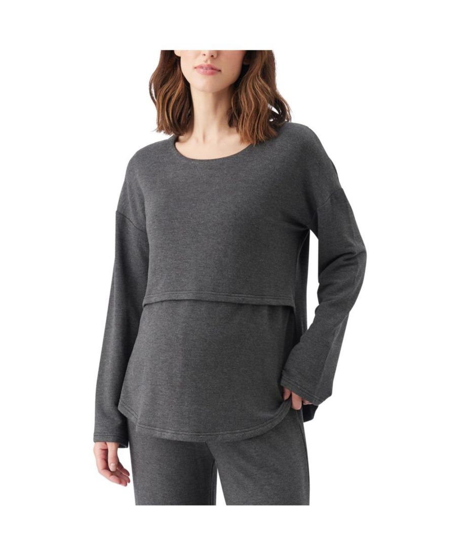 

Супермягкая футболка для кормления и беременных Ripe Maternity, Charcoal marle, Черный, Супермягкая футболка для кормления и беременных Ripe Maternity, Charcoal marle