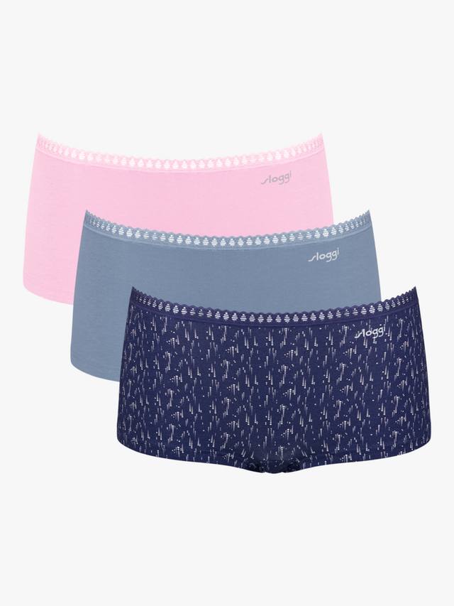 

GO Crush шорты-слипы из смесового органического хлопка sloggi, Navy/Multi