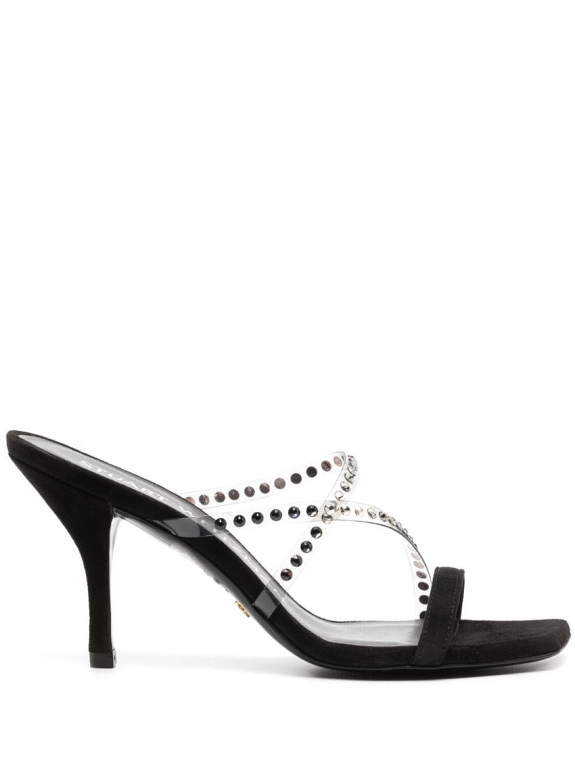 

Stuart Weitzman босоножки Strapeze 85 с кристаллами, черный