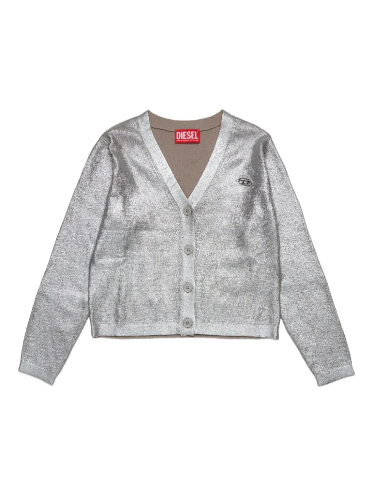 

Diesel Kids кардиган Kmisotta, серебряный