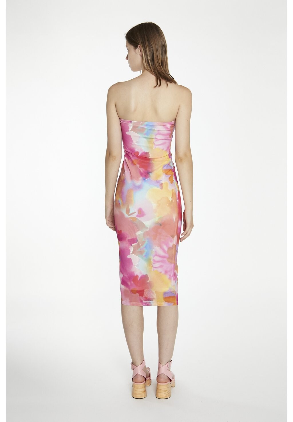 

Платье-футляр BLOCK BANDEAU BODYCON MIDAXI Glamorous, разноцветный
