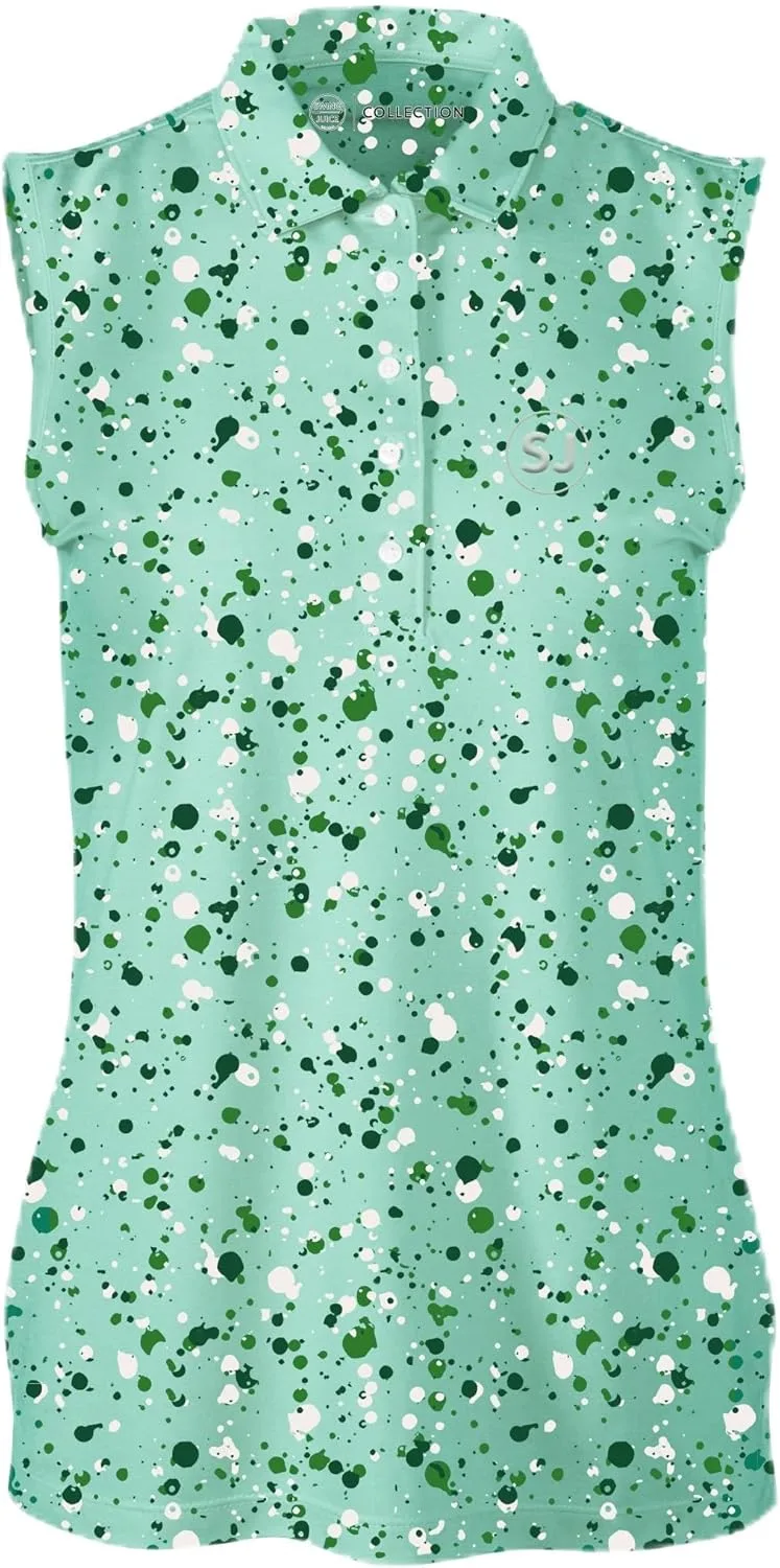 

SwingJuice женская поло с принтом Splatter Fashion Print, быстросохнущая, UPF