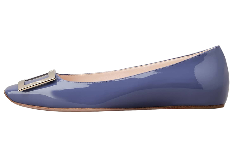 Roger Vivier Повседневные однотонные туфли женские синего цвета