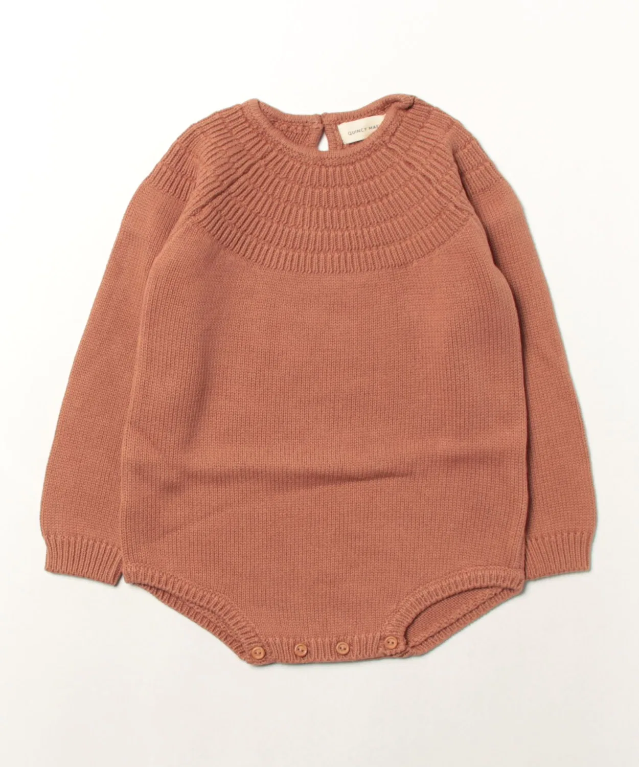 Вязаный комбинезон ROSIE ROMPER из органического хлопка, цвет шоколад