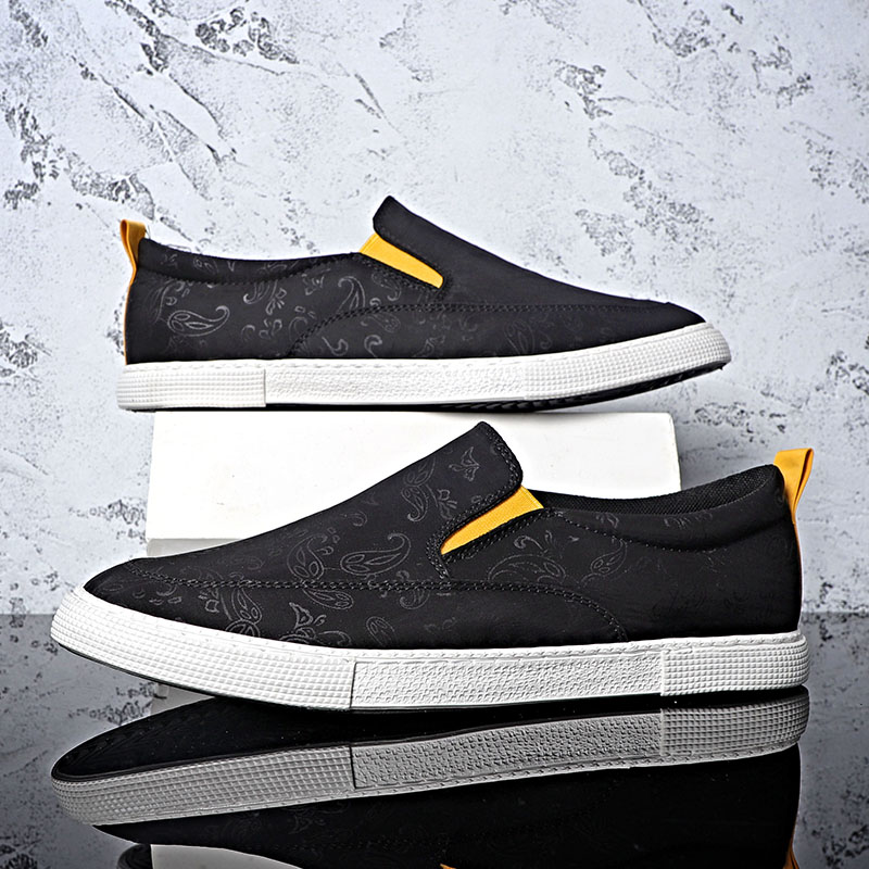 Мужские повседневные кроссовки Baoda Low Top, черно-белые — фото 4