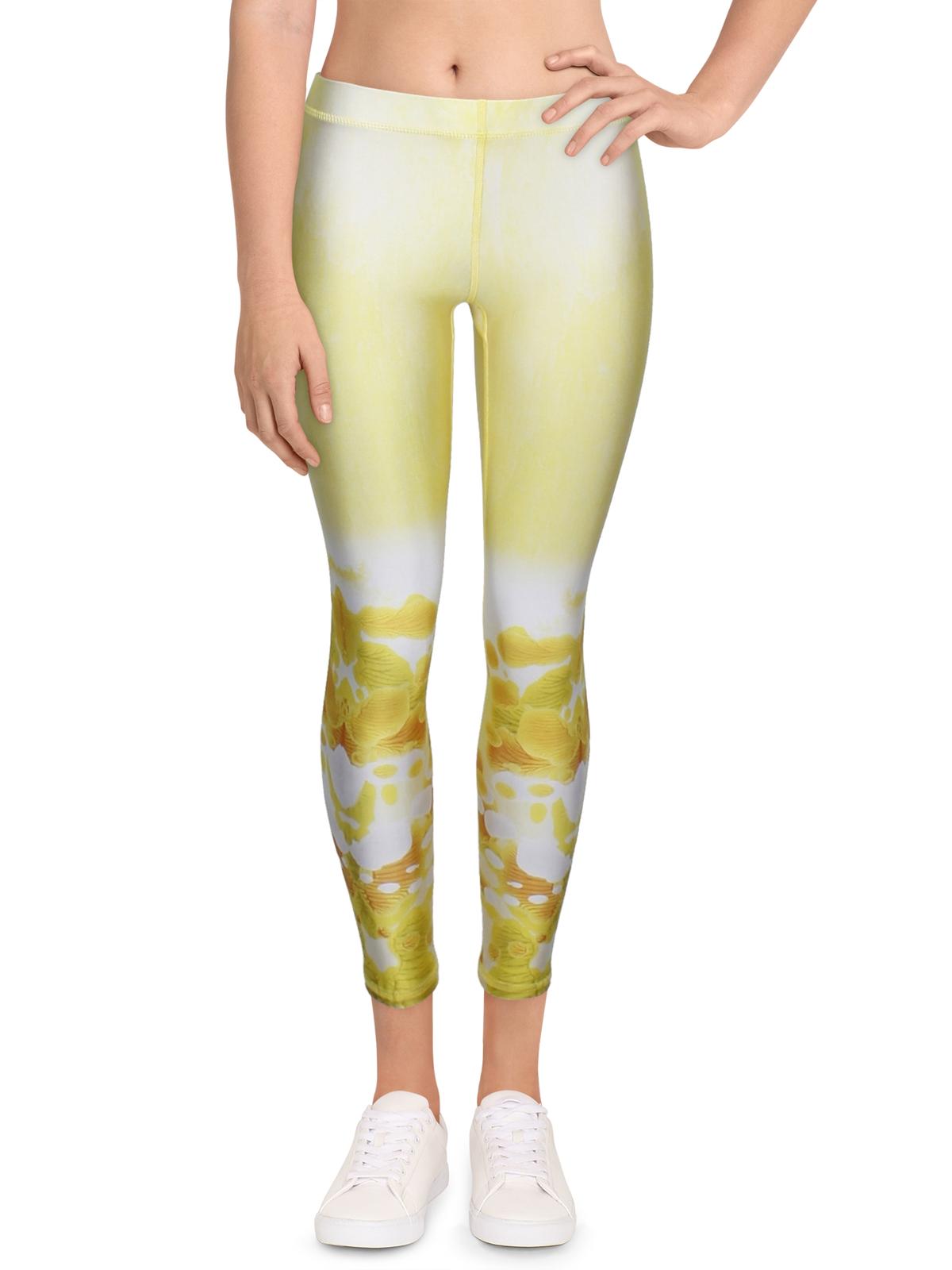 

Женские спортивные леггинсы для фитнеса Terez, цвет yellow watercolor