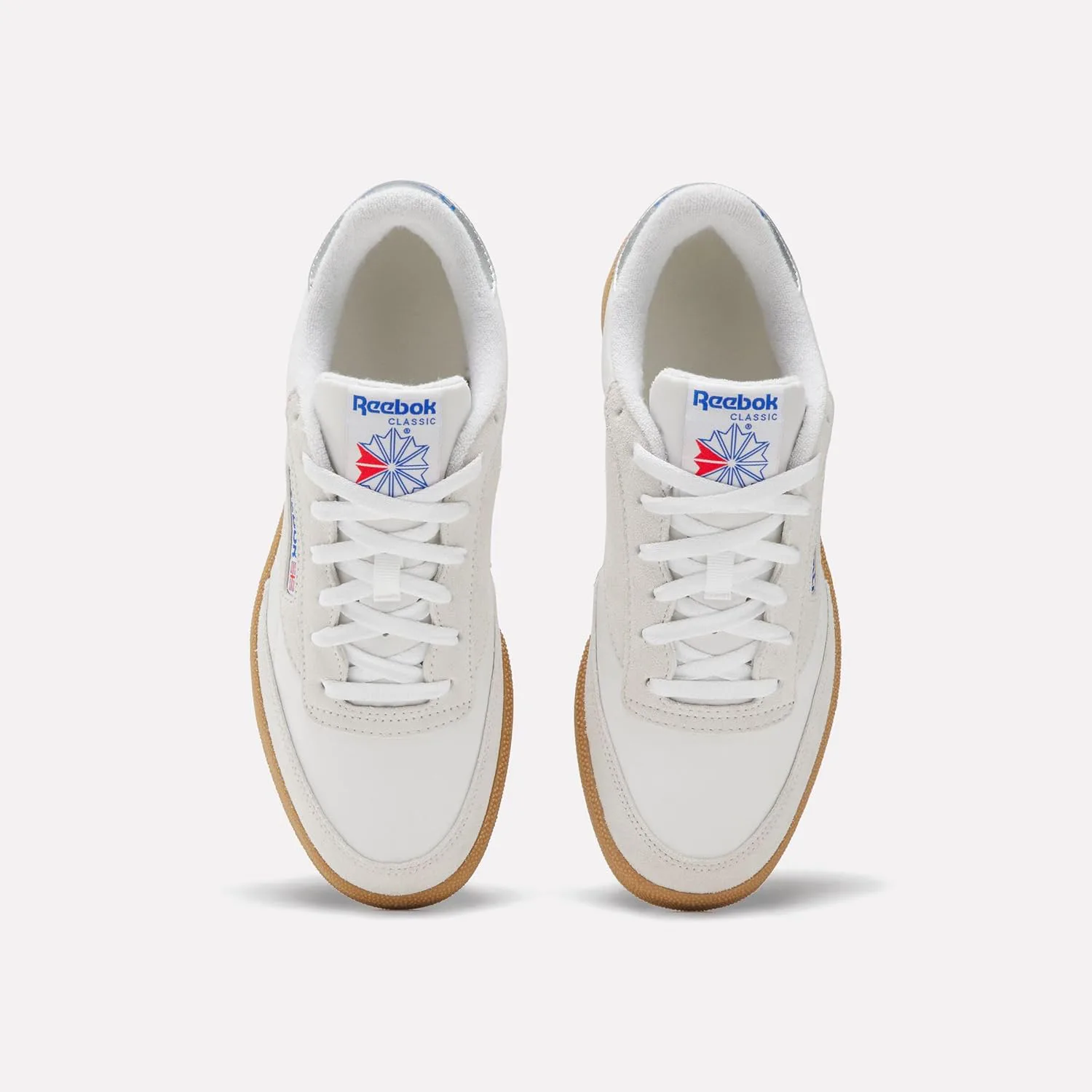 Мужские кроссовки Reebok Cl Leather серые, белый — фото 4