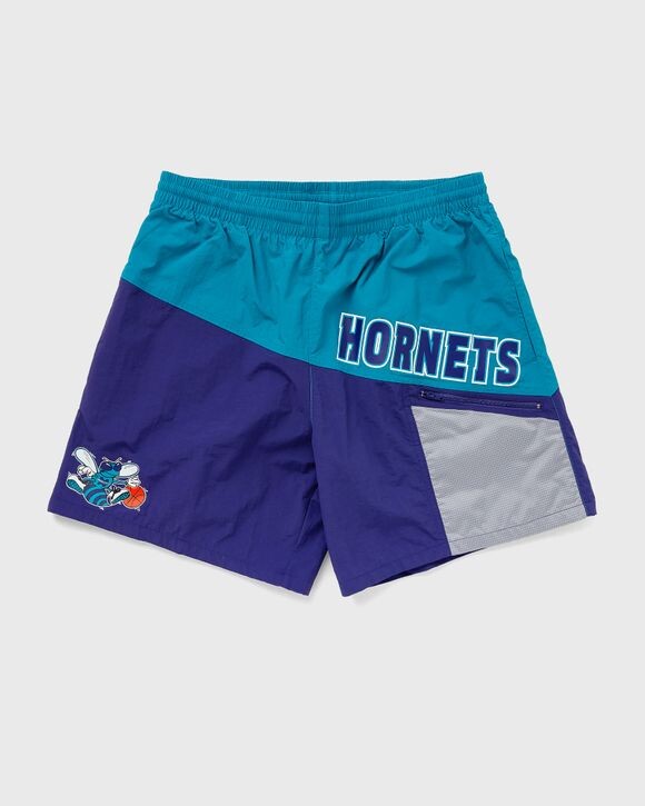 

Шорты Mitchell & Ness Nba Nylon Utility Short Charlotte Hornets, цвет hornets purple/hornets blue
