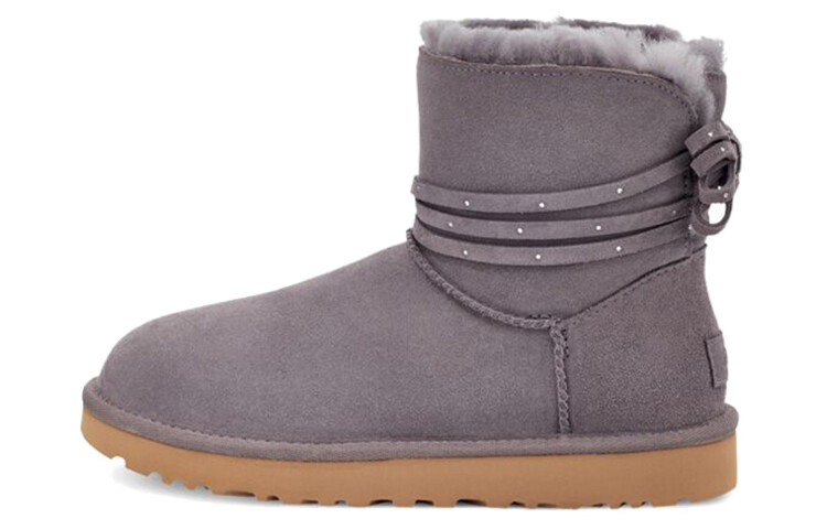 Угги женские UGG Mini Bailey Bling Bow, серый